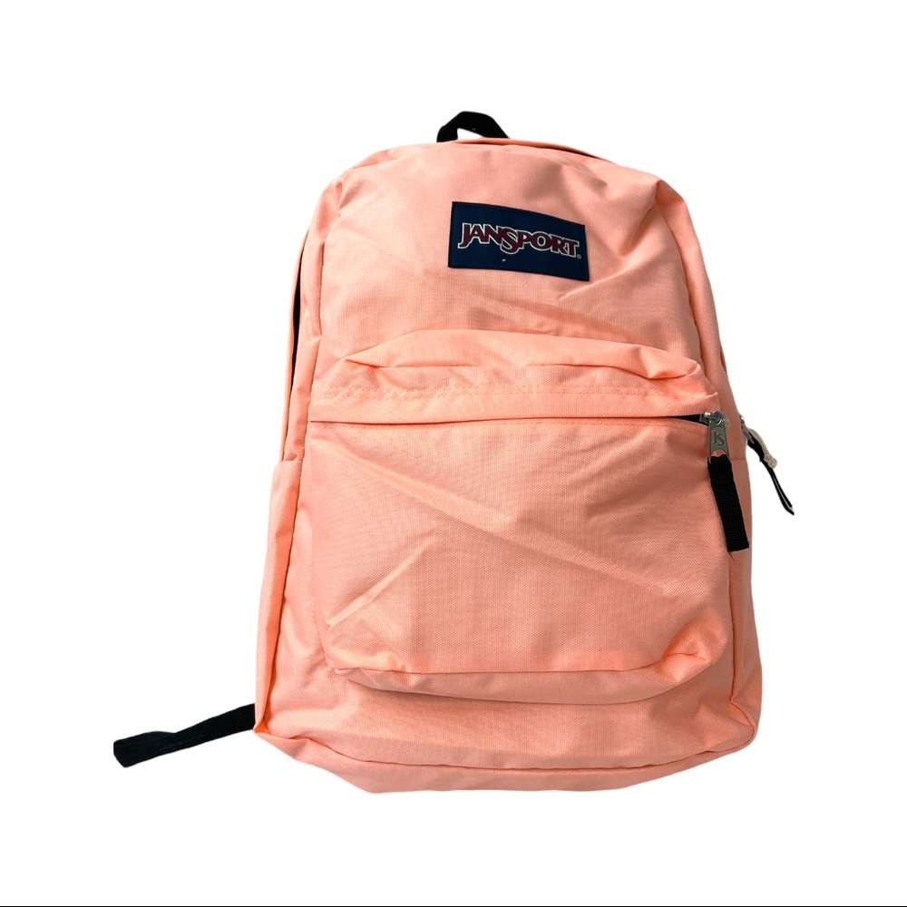 Brand New Jansport Super-Break Backpack In Trendy Coral Color.